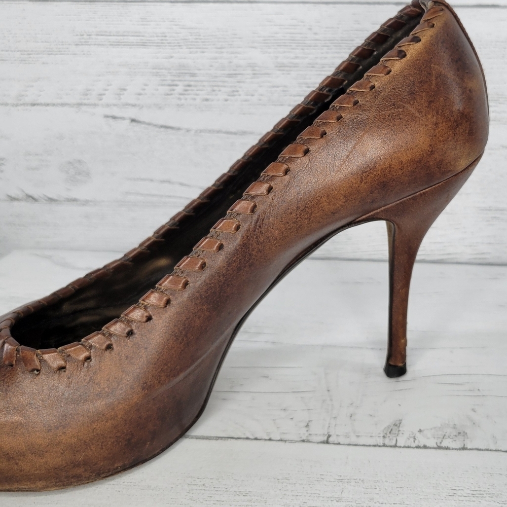GUCCI Sophia Pump, Leather, Size 38 1/2. - Picture 8 of 12